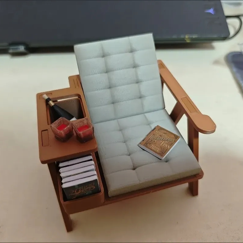 3D Printing Construction - 1/12 Scale Miniature Reading Chair Model