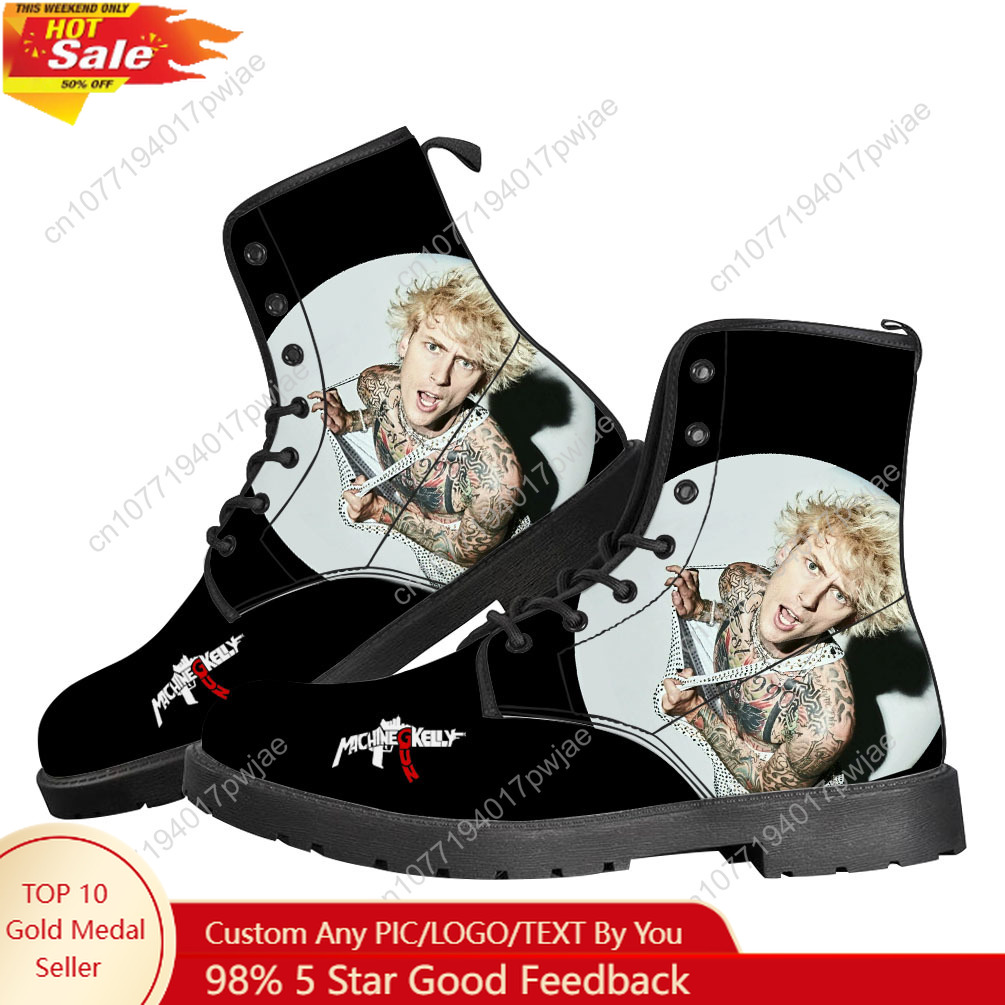3D Printing Custom - M-Machine Gun K-Kelly MGK Casual Boots