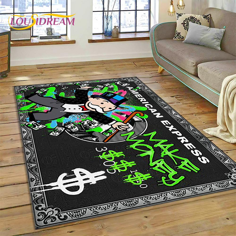 3D Printing Tablet - Game Dollar Monopoly Cartoon Money Rug