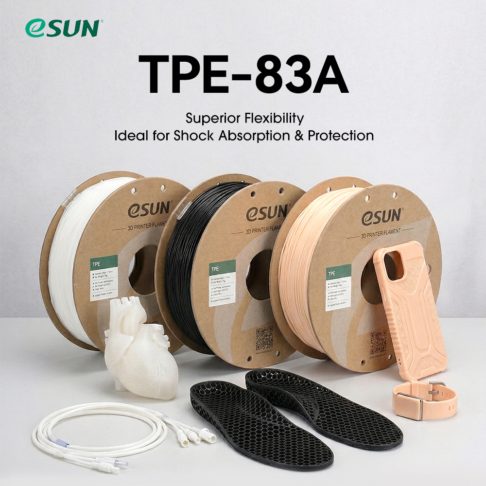3D Printing Tpe - eSUN 3D Printer Flexible TPE 83A