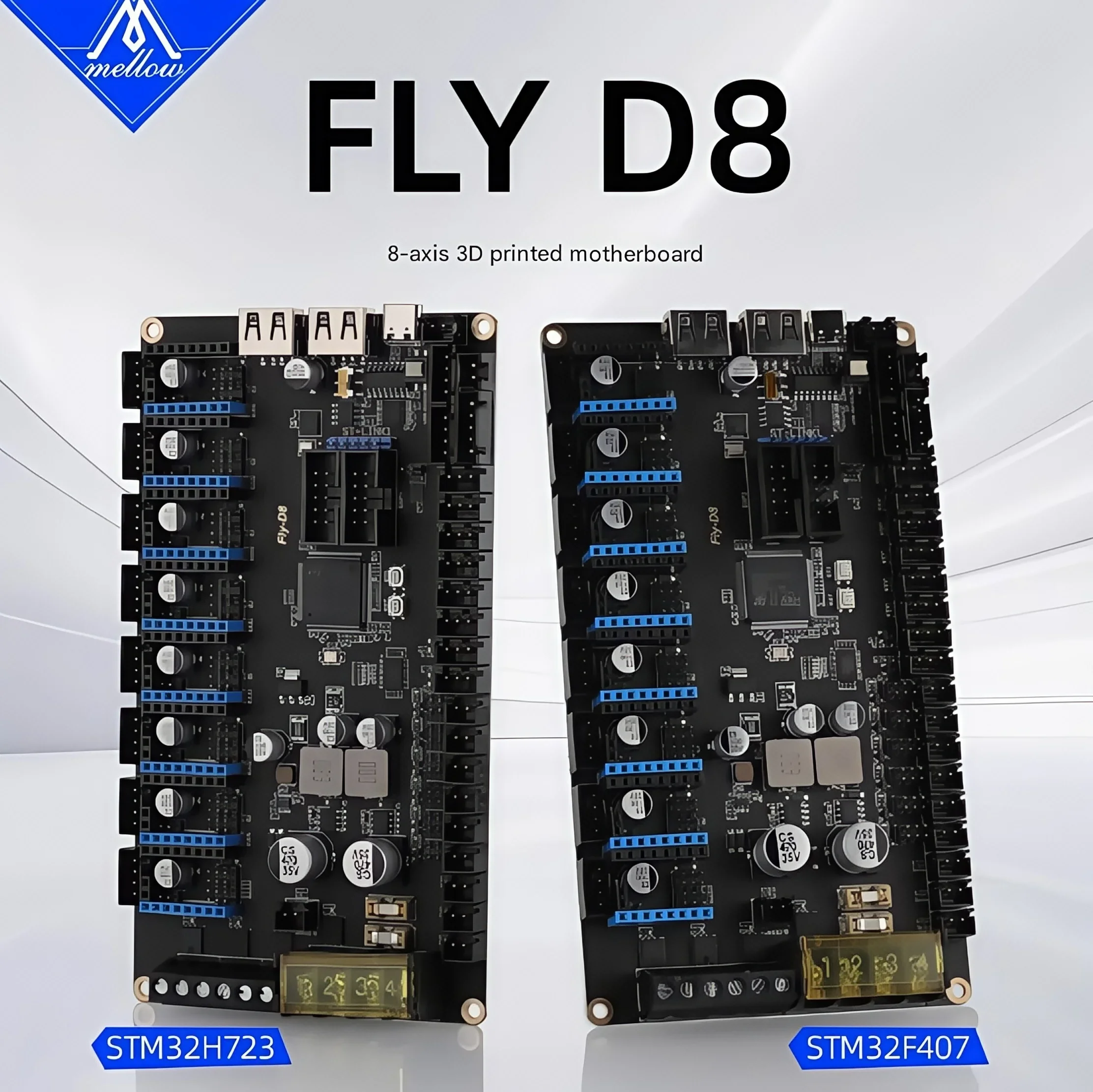 Mellow Fly 3D D8 8 - Axis Moth - مراجعة Motherboard 3D Printer وسعره