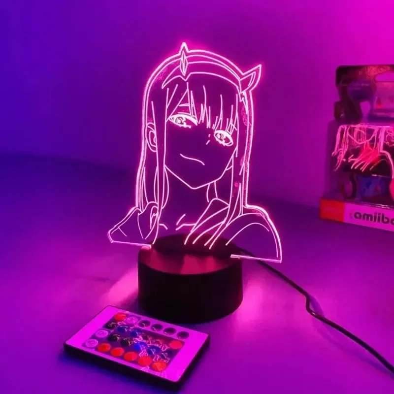 Zero Two Anime Night Light Act - مراجعة 3D Printing Figure وسعره
