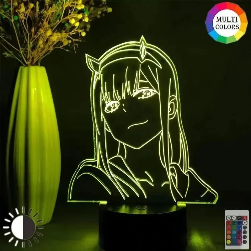 Zero Two Anime Night Light Act - مراجعة 3D Printing Figure وسعره