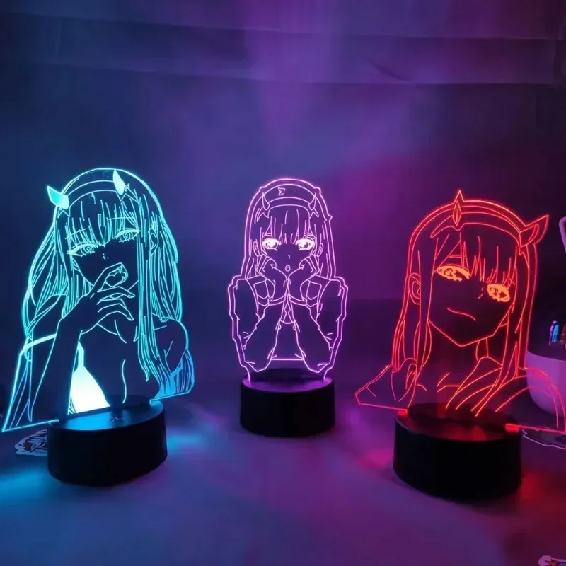 Zero Two Anime Night Light Act - مراجعة 3D Printing Figure وسعره