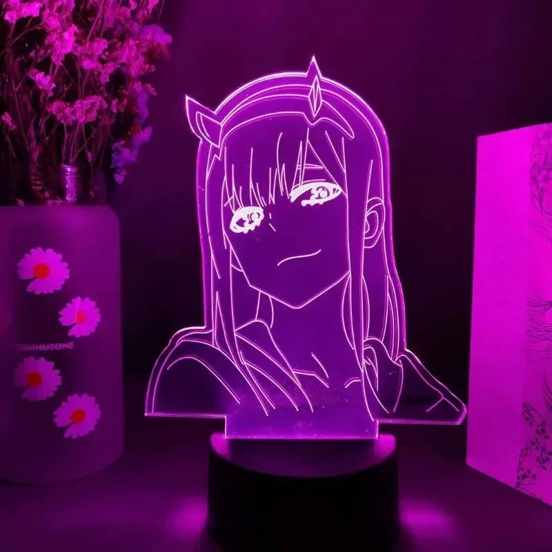 Zero Two Anime Night Light Act - مراجعة 3D Printing Figure وسعره