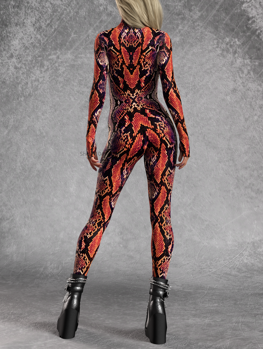 Red MF Costume 3D Animal Snake - مراجعة 3D Printing Figure وسعره