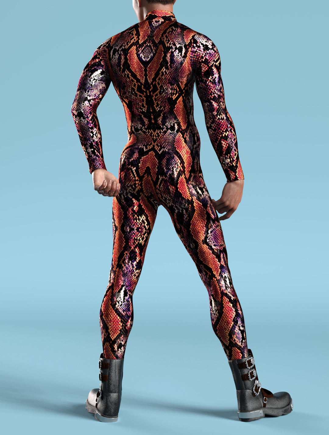 Red MF Costume 3D Animal Snake - مراجعة 3D Printing Figure وسعره
