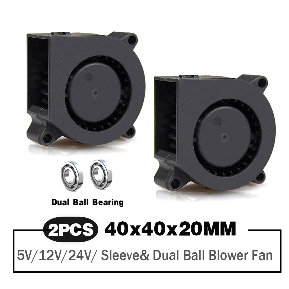 2 Pieces 40mm Blower Fan 4020  - مراجعة Cooling Fan 40Mm 3D وسعره