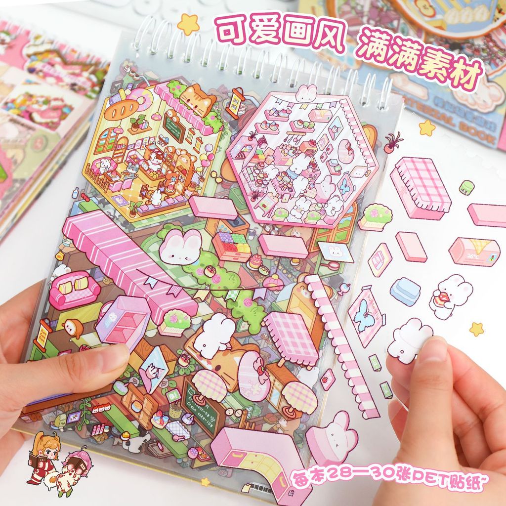 20Pcs 3D Scene Sticker Book Mi - مراجعة 3D Printing Construction وسعره