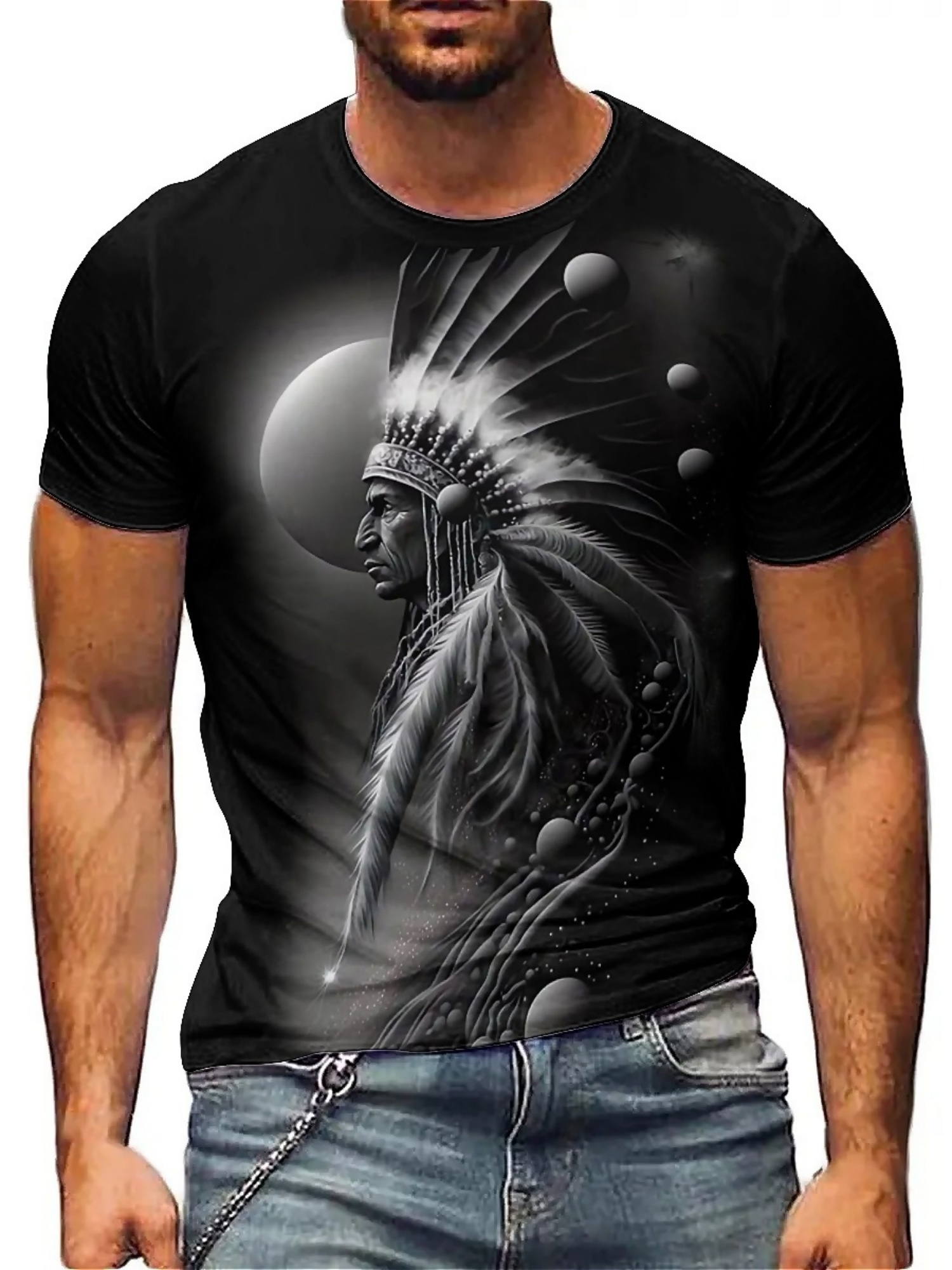 Men's 3D Printed Tribal Chieft - مراجعة 3D Printing Design Free وسعره