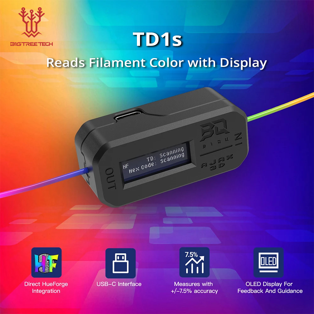 BIGTREETECH TD1s Reads Filamen - مراجعة 3D Printing Fff وسعره