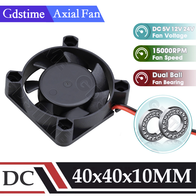 Gdstime 4010 Fan 24V 12V 5V US - مراجعة Cooling Fan 40Mm 3D وسعره