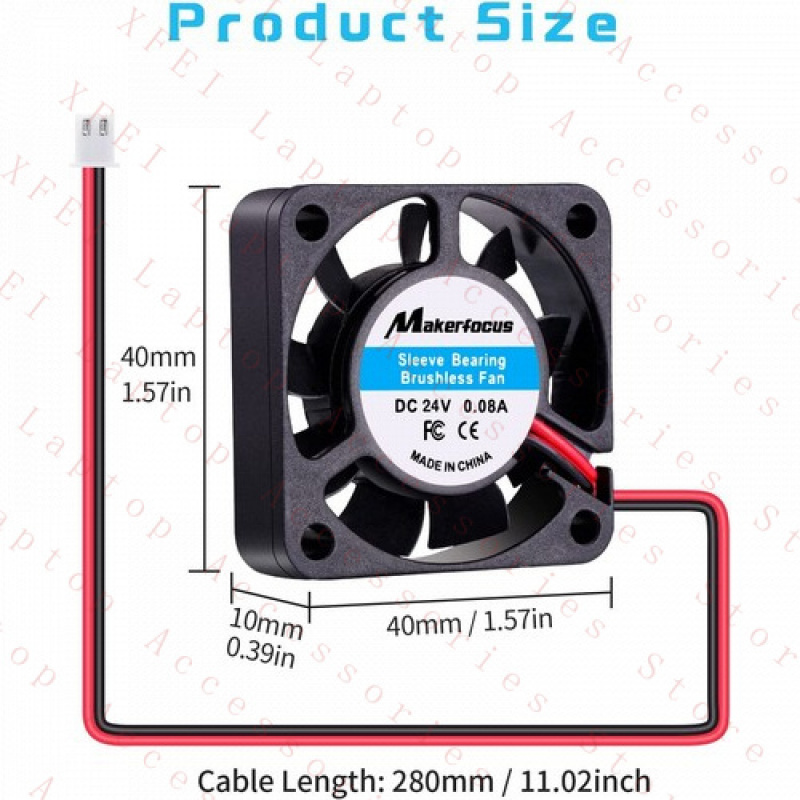 F 8pcs Mini Silent 3D Printer  - مراجعة Cooling Fan 40Mm 3D وسعره
