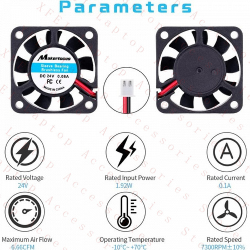 F 8pcs Mini Silent 3D Printer  - مراجعة Cooling Fan 40Mm 3D وسعره
