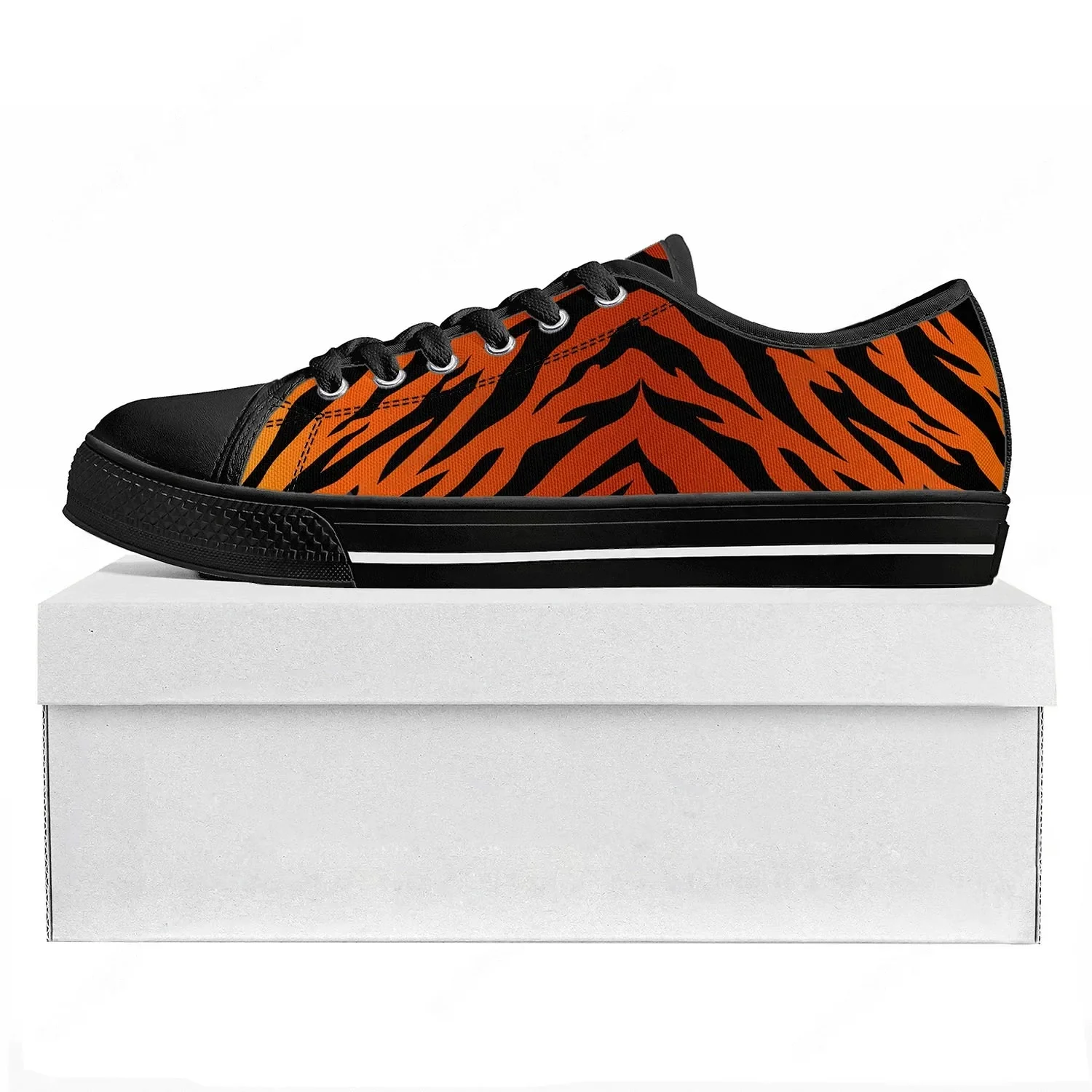 Tiger Stripe 3D Print Low Top  - مراجعة 3D Printing Custom وسعره
