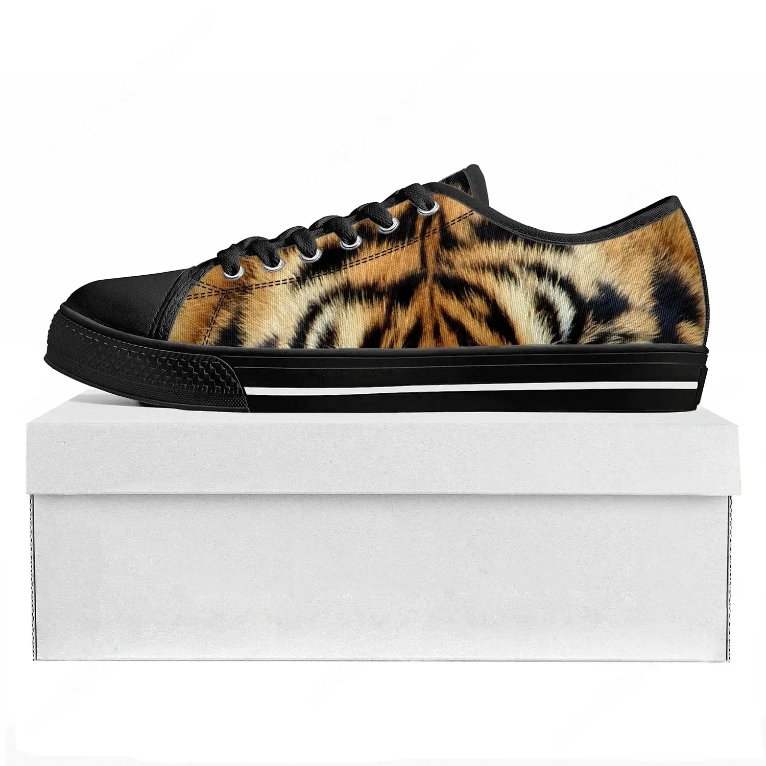 Tiger Stripe 3D Print Low Top  - مراجعة 3D Printing Custom وسعره