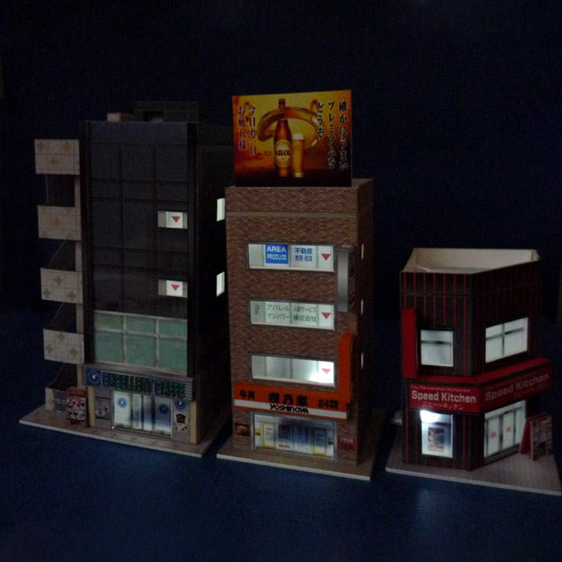 1:150 N-Scale Japanese Buildin - مراجعة 3D Printing Construction وسعره