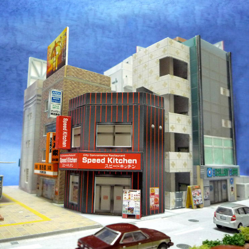 1:150 N-Scale Japanese Buildin - مراجعة 3D Printing Construction وسعره