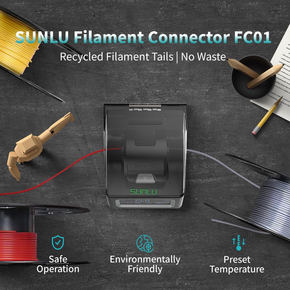 SUNLU Filament Connector For F - مراجعة 3D Printing Abs وسعره