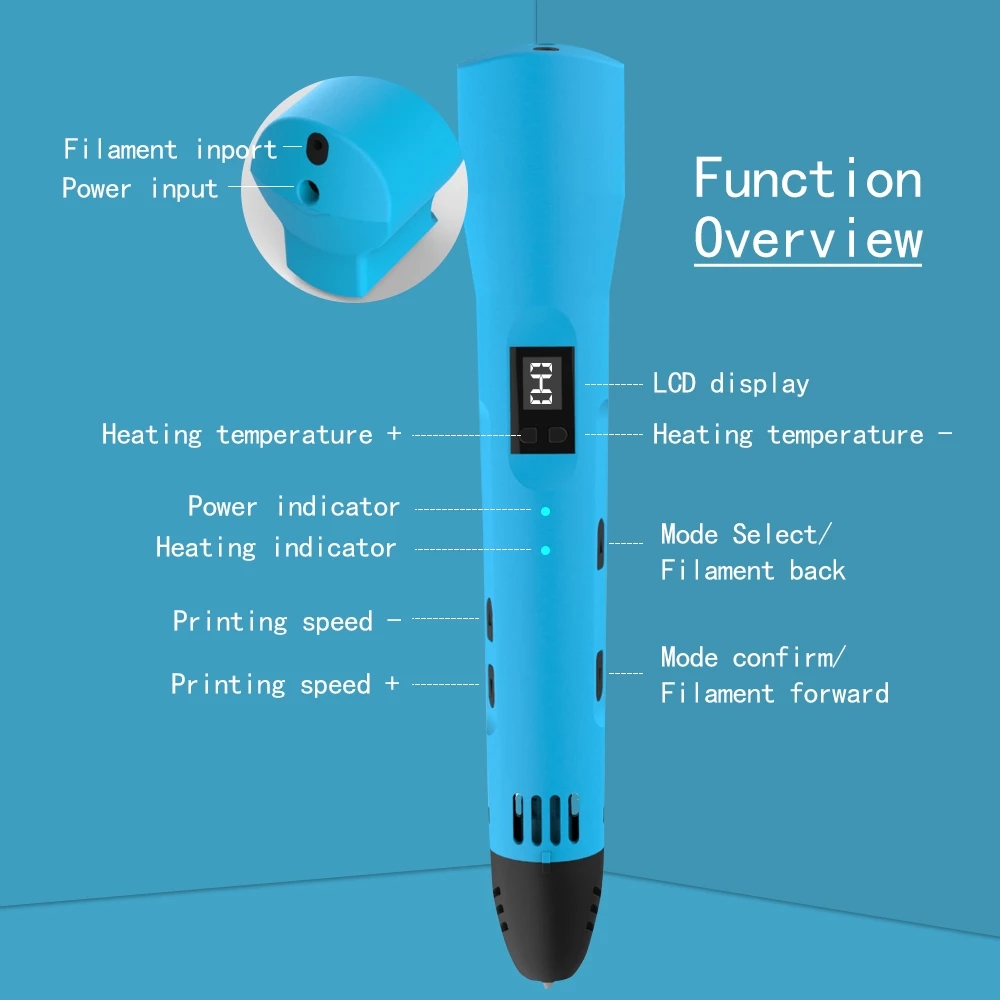 QCREATE 3D Printing Pen 1.75mm - مراجعة 3D Printing Abs وسعره