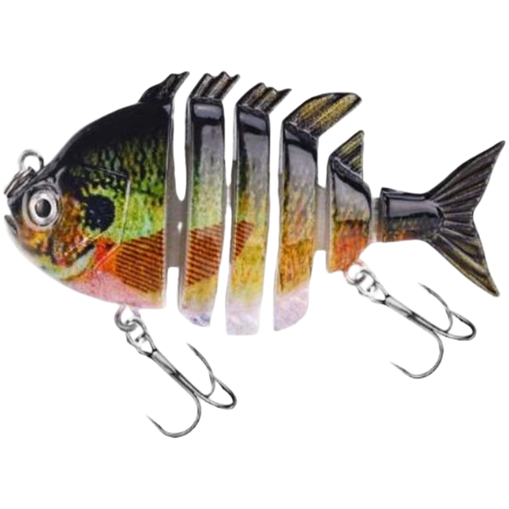 5Pcs 6 Section Fishing Lure Ha - مراجعة 3D Printing Abs وسعره