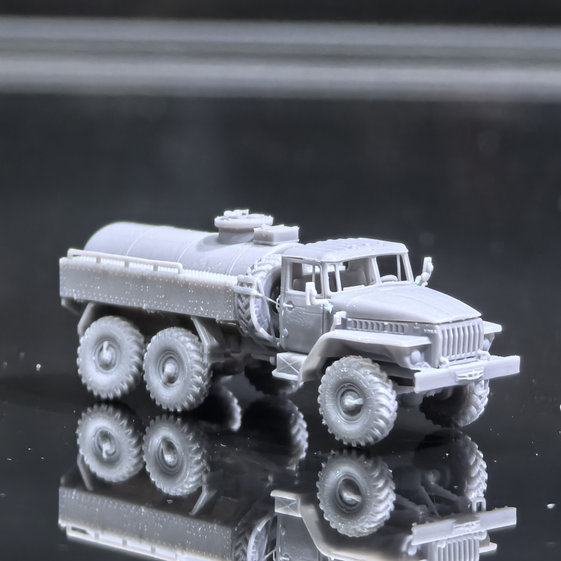 1PCS 1/144 Scale Ural Oil Truc - مراجعة 3D Printing Construction وسعره