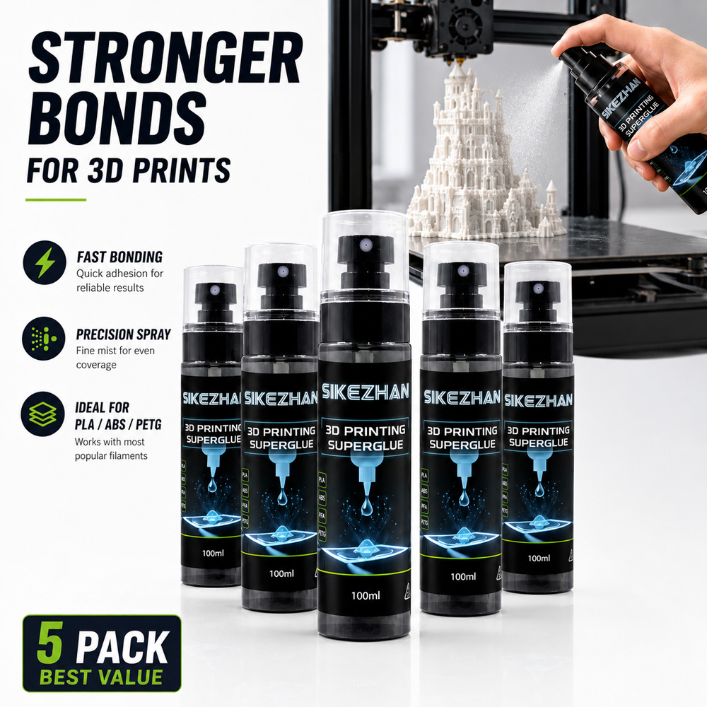 5Pcs 3D Printer Adhesive Spray - مراجعة 3D Printing Abs وسعره