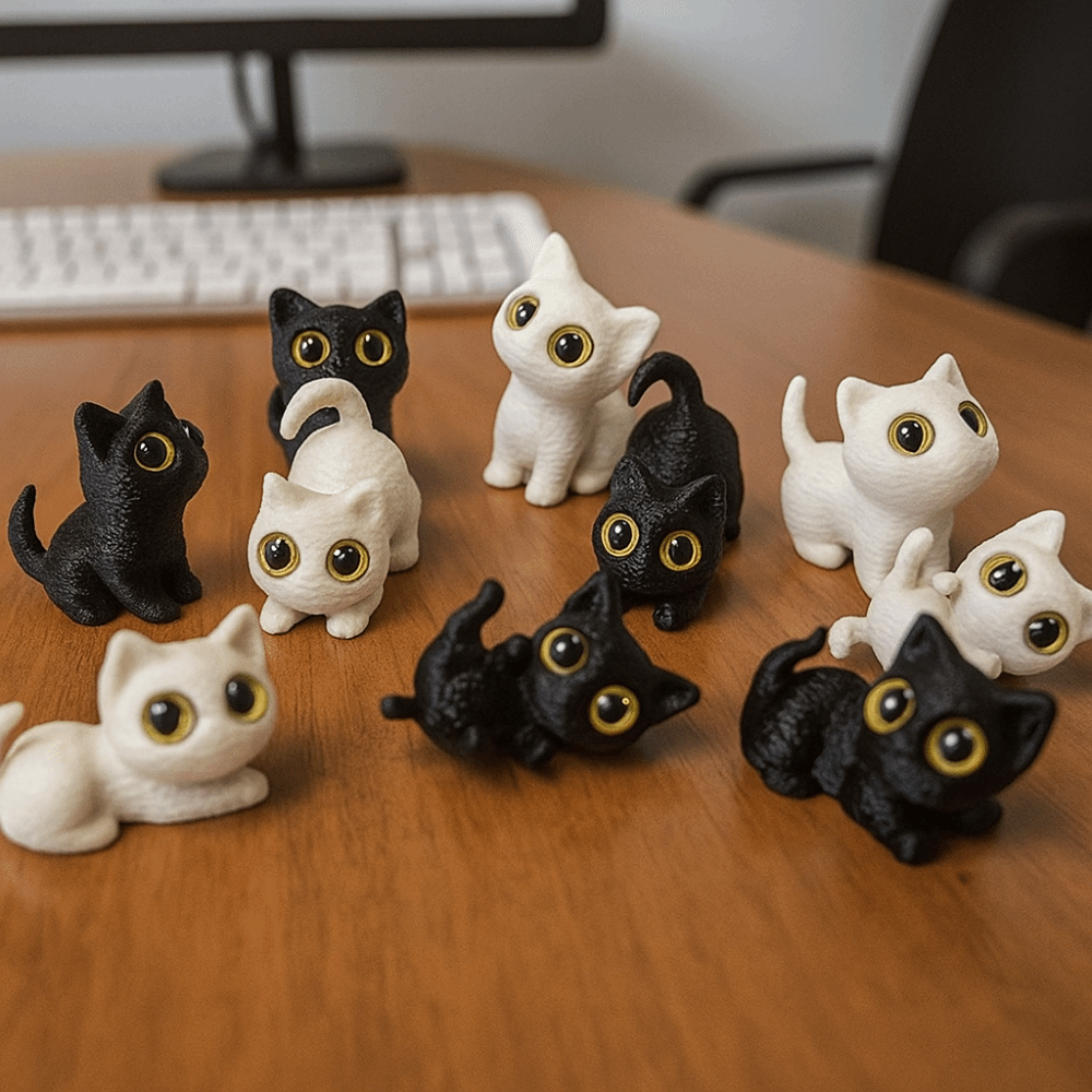 PLA Halloween Cat Anime Figure - مراجعة 3D Printing Figure وسعره