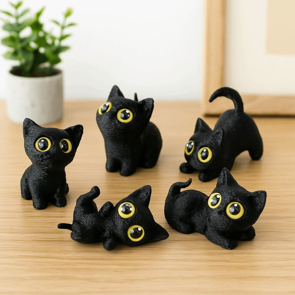 PLA Halloween Cat Anime Figure - مراجعة 3D Printing Figure وسعره