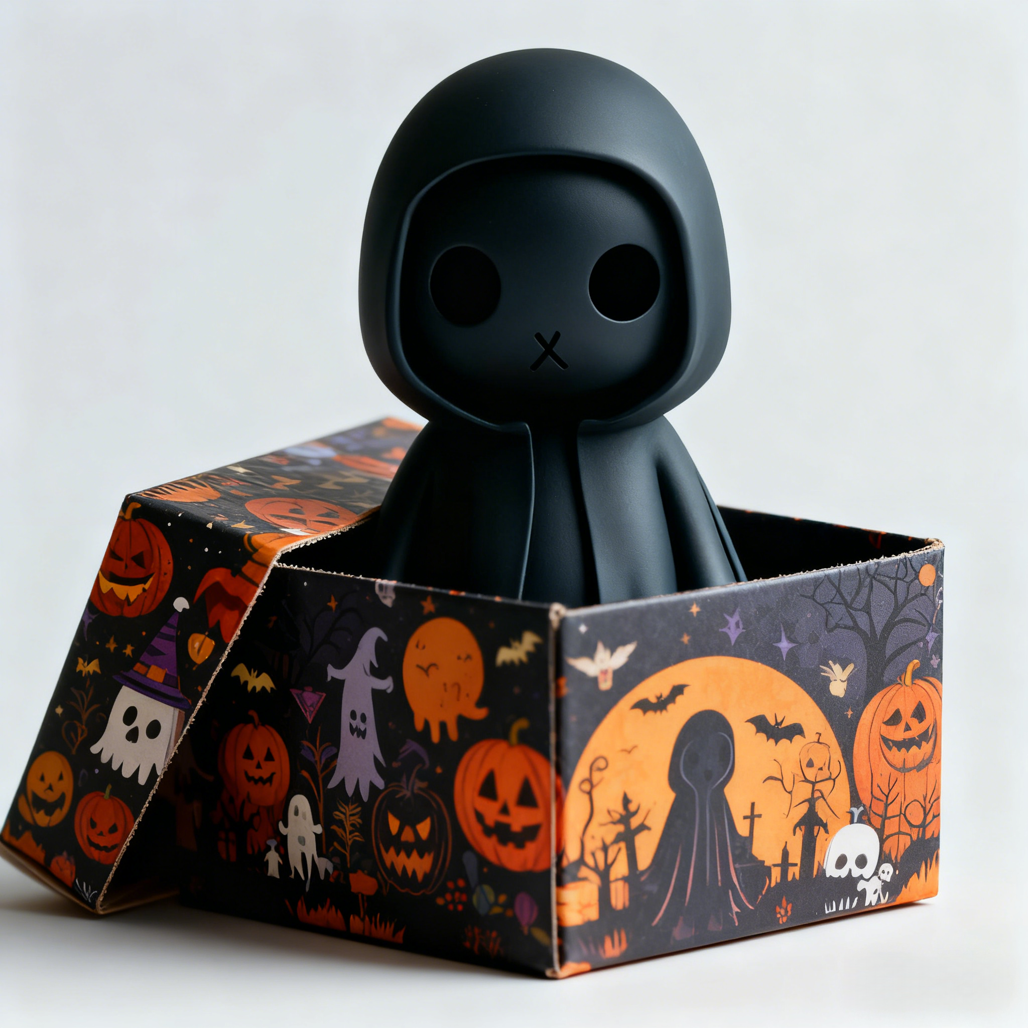 Black & White Ghost 3D Printed - مراجعة 3D Printing Viral وسعره