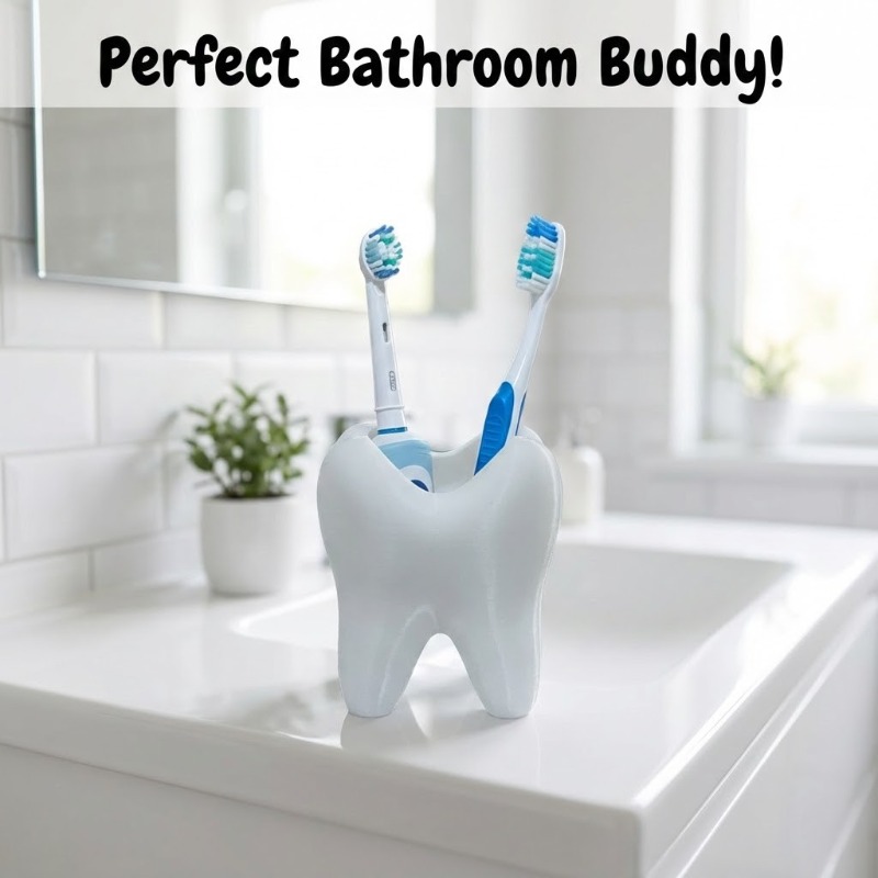 3D Printed Tooth Shaped Deskto - مراجعة 3D Printing Tooth وسعره