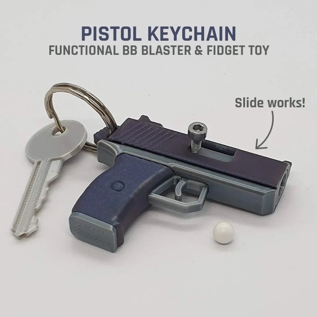 3D Printed Mini Model Gun Keyc - مراجعة 3D Printing Vendors وسعره