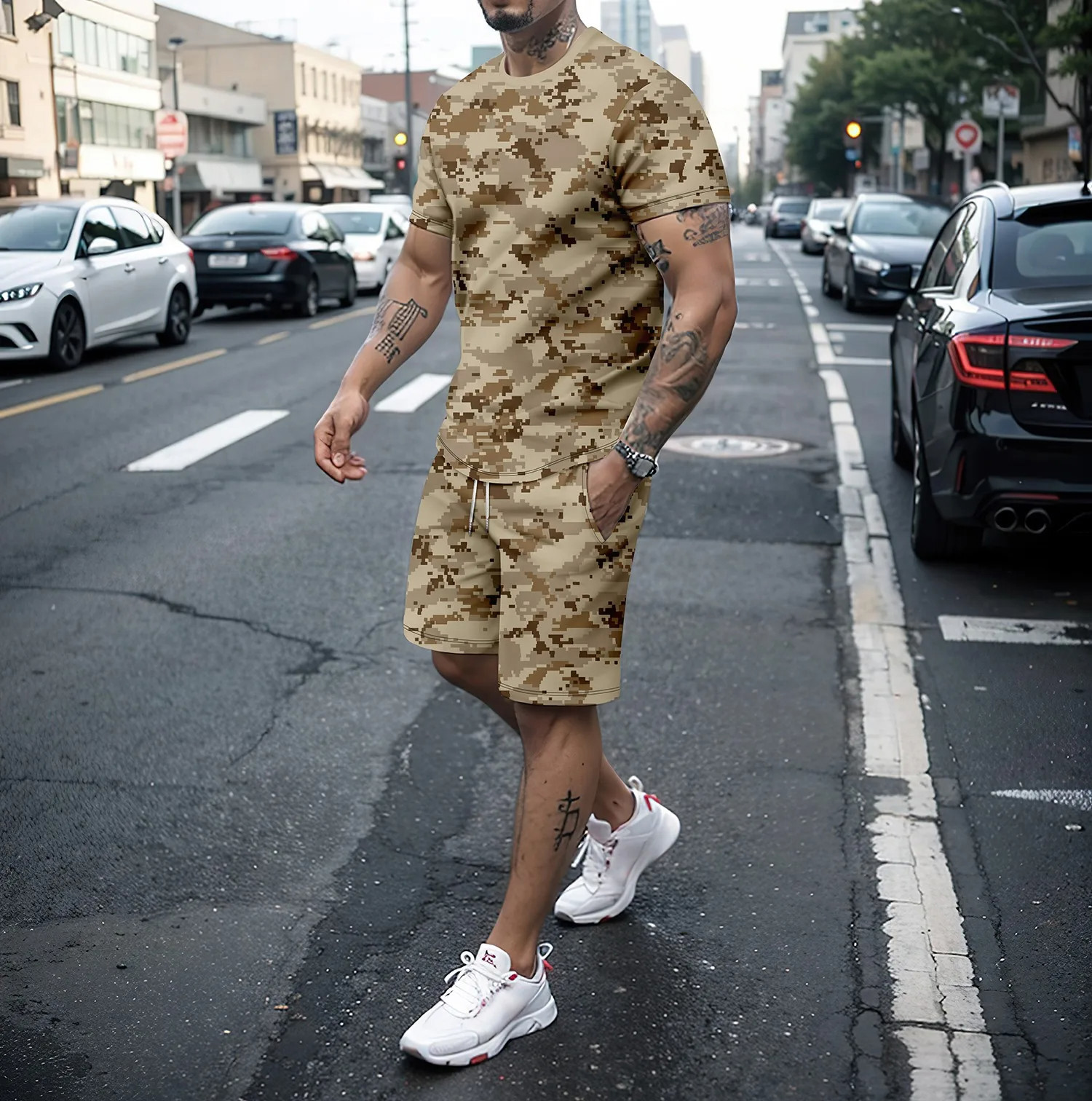 Camouflage Outdoor Tracksuits  - مراجعة 3D Printing Custom وسعره