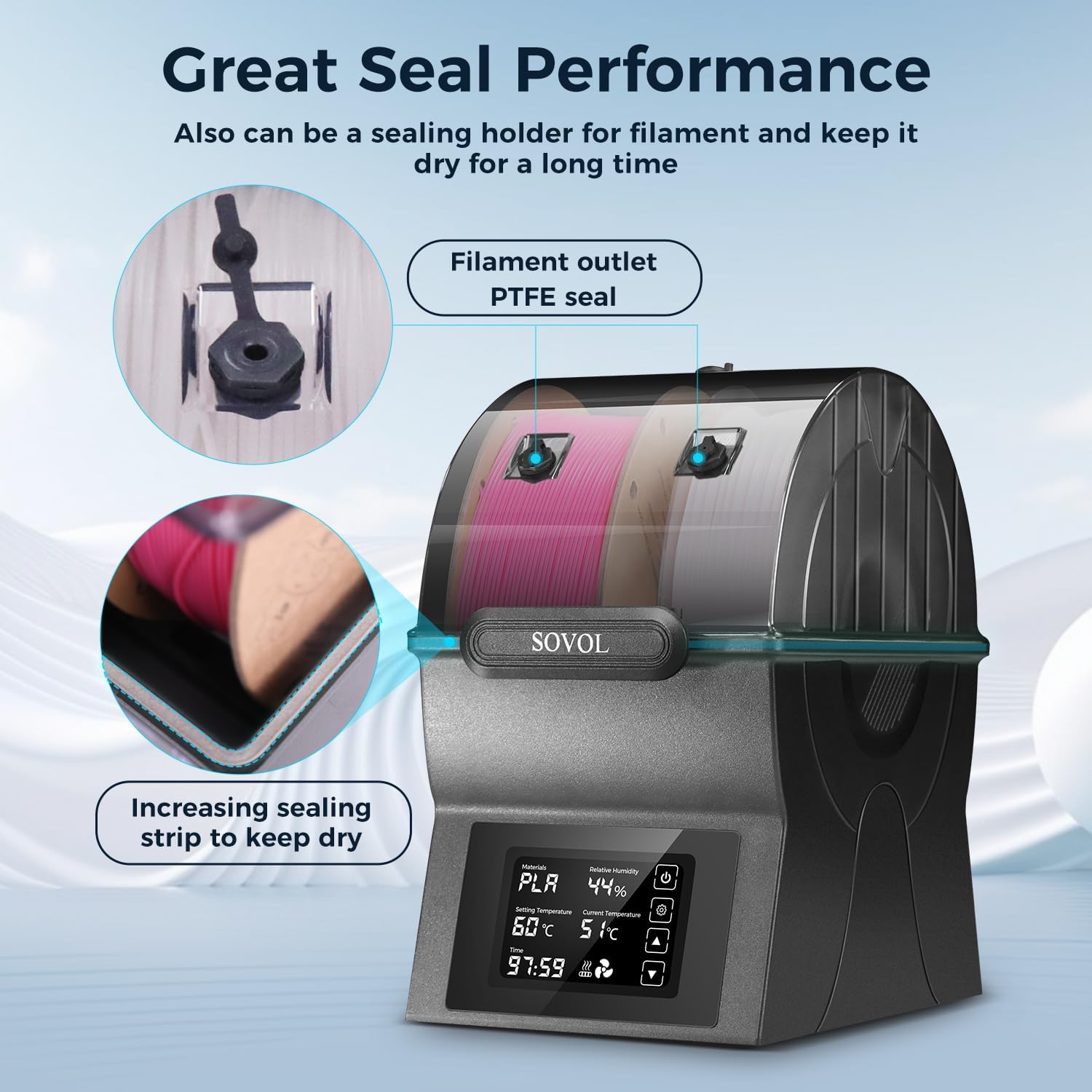 Sovol Filament Dryer SH02 Dry  - مراجعة 3D Printing Maker وسعره