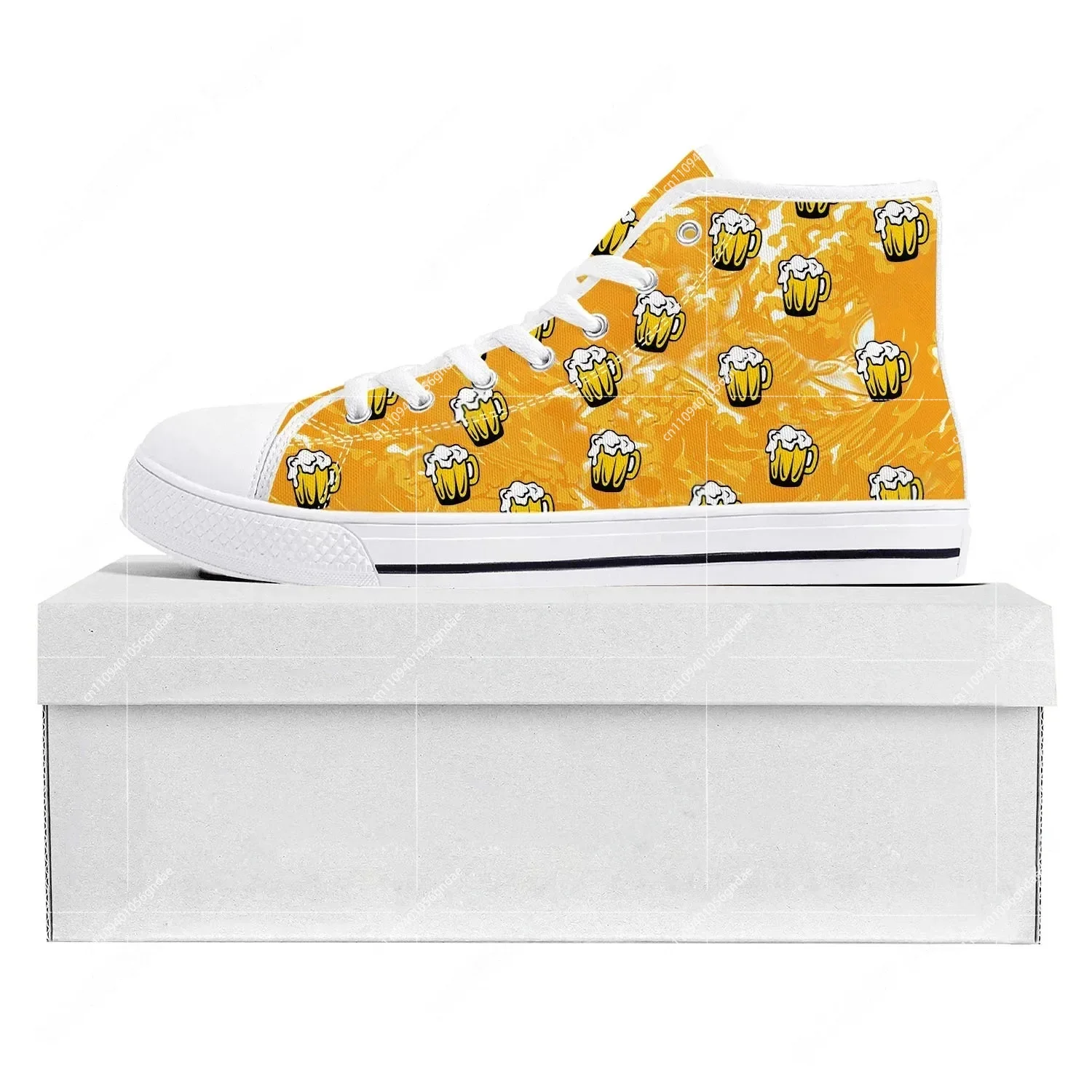 Beer Unisex 3D Print High Top  - مراجعة 3D Printing Custom وسعره