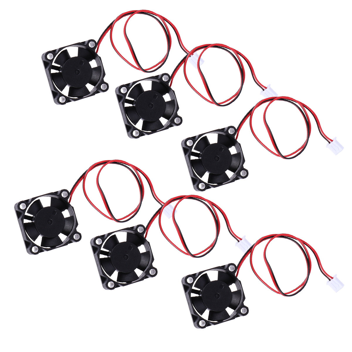 6Pcs 40Mm Low Noise Dc 12V Coo - مراجعة Cooling Fan 40Mm 3D وسعره