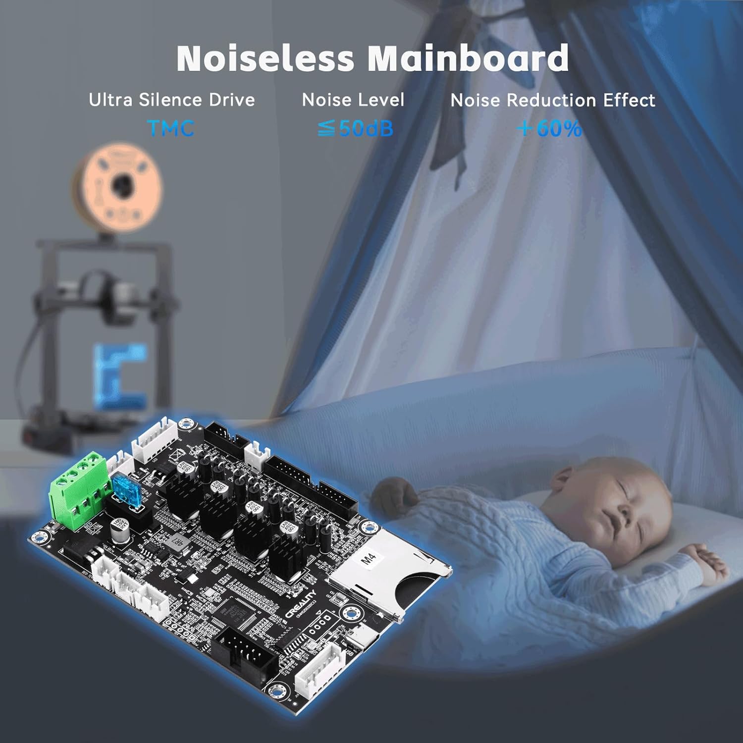 CREALITY Ender 3 V3 SE Silent  - مراجعة Motherboard 3D Printer وسعره
