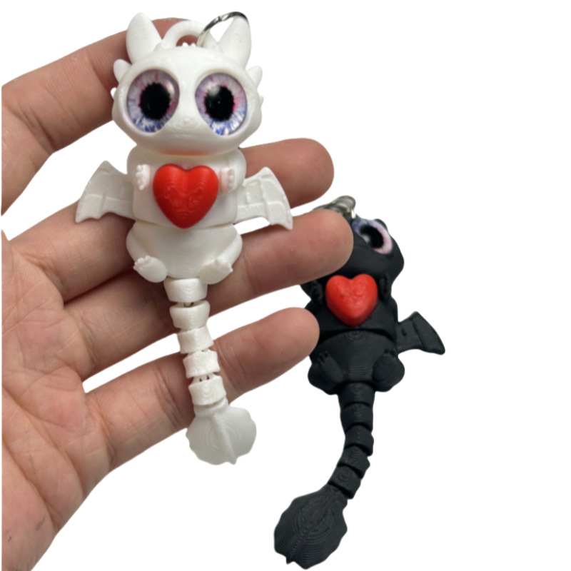 3D Printed Dragon Keychain wit - مراجعة 3D Printing Tooth وسعره
