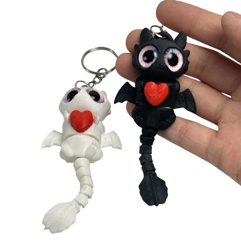 3D Printed Dragon Keychain wit - مراجعة 3D Printing Tooth وسعره