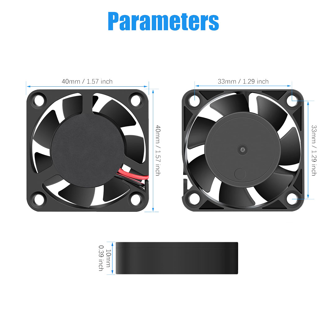 40MM Computer Case Cooler DC 5 - مراجعة Cooling Fan 40Mm 3D وسعره