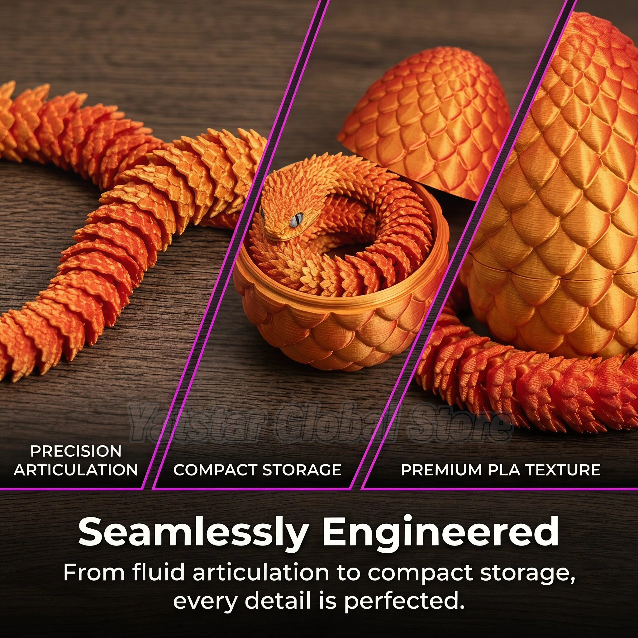 3D Printed Snake Egg Toy Creat - مراجعة 3D Printing Figure وسعره